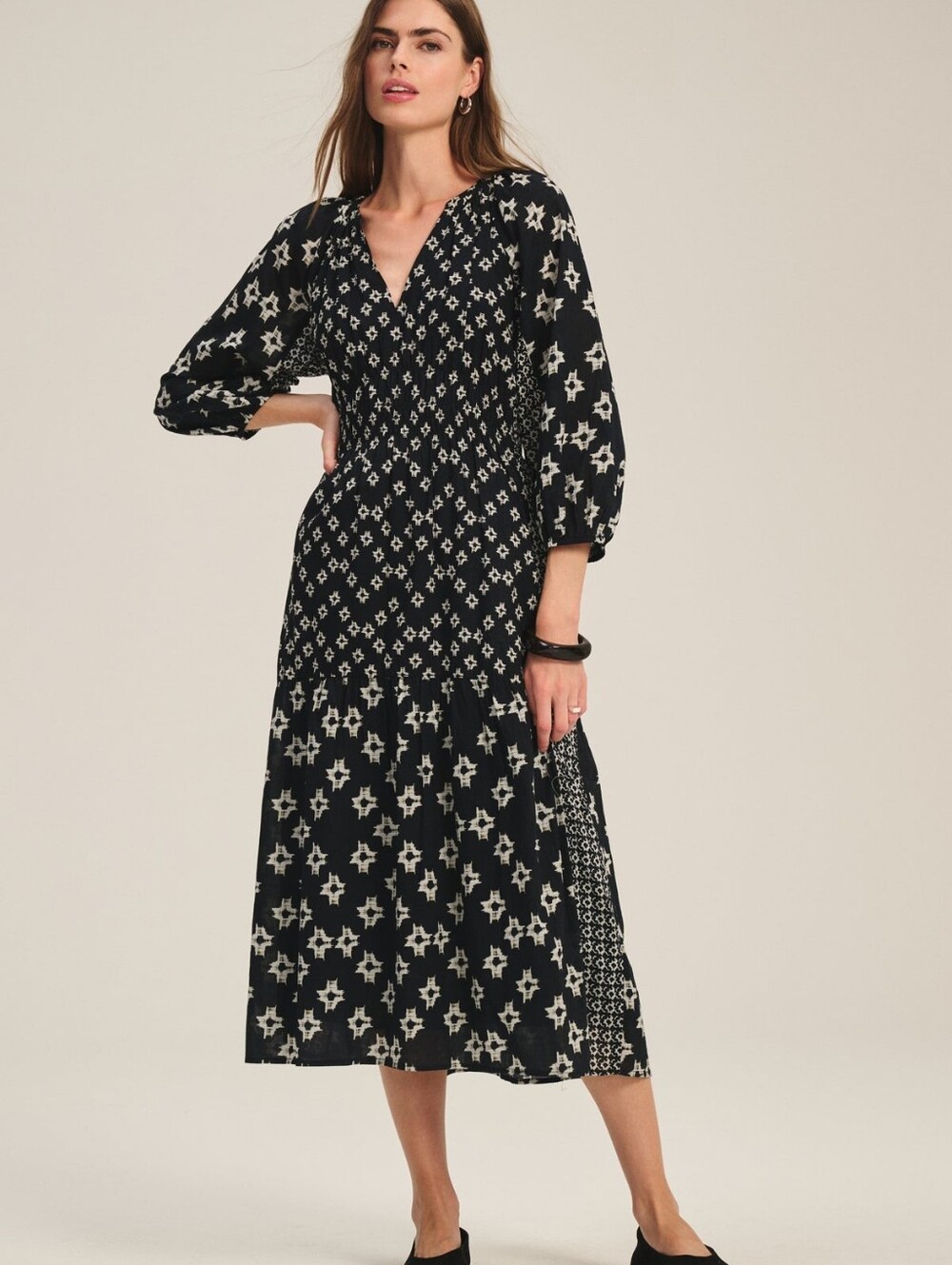 Velvet By Graham & Spencer Cotton Printed Elen Dress, Retails For $258